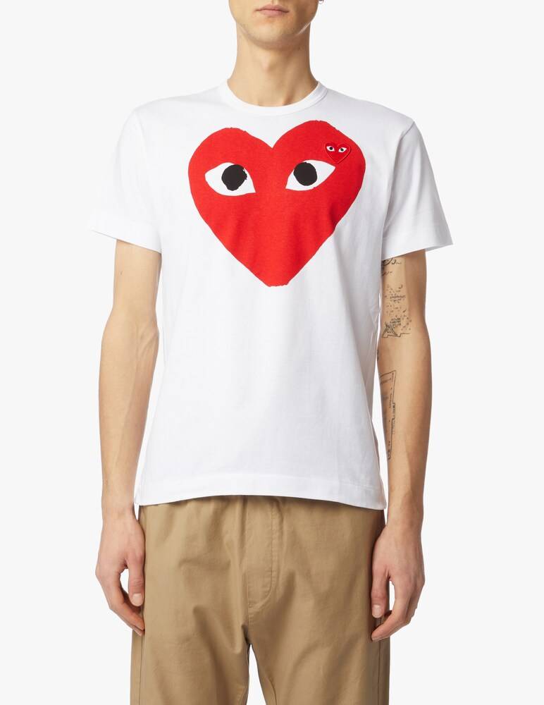 Comme des Garçons Play T-shirt play con doppio cuore