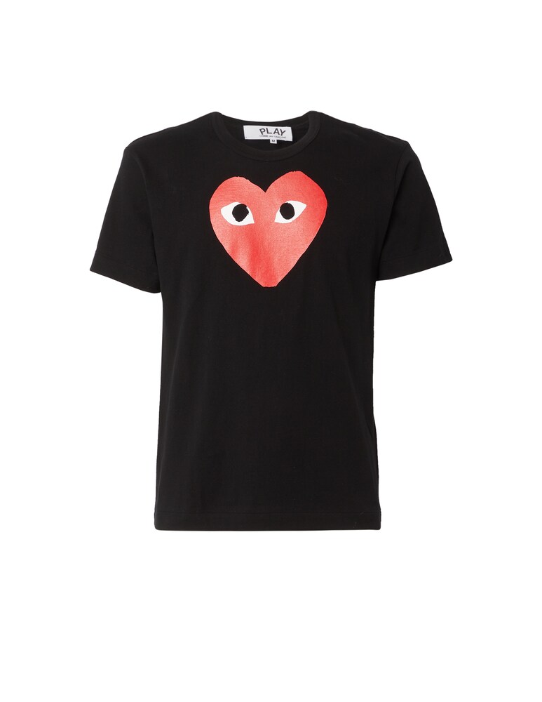 Comme Des Garçons Play T-shirt Play Con Logo A Cuore Grande