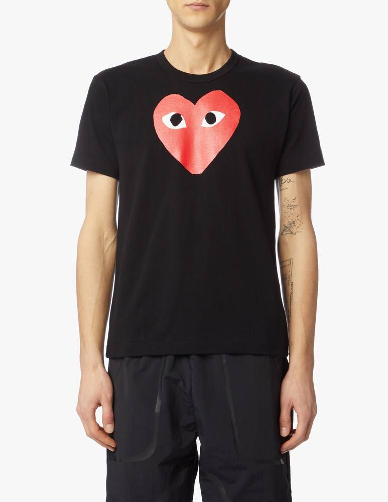 Comme des Garçons Play T-shirt play con logo a cuore grande