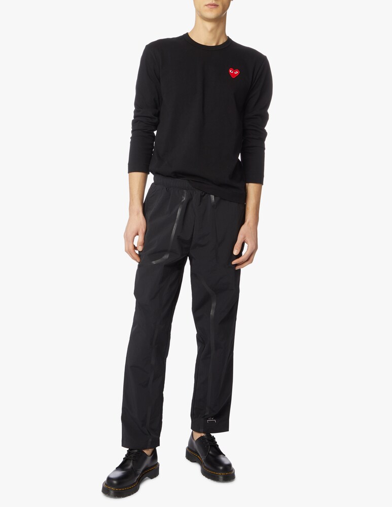 Comme Des Garçons Play T-shirt Play Maniche Lunghe Con Logo A Cuore Piccolo