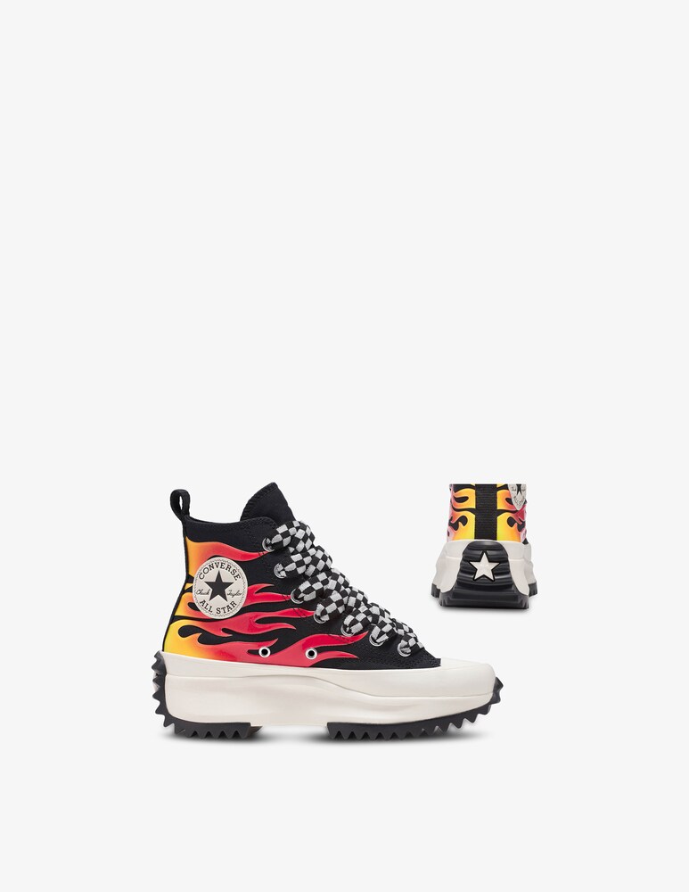 Converse Sneakers con fiamme con piattaforma Run Star Hike