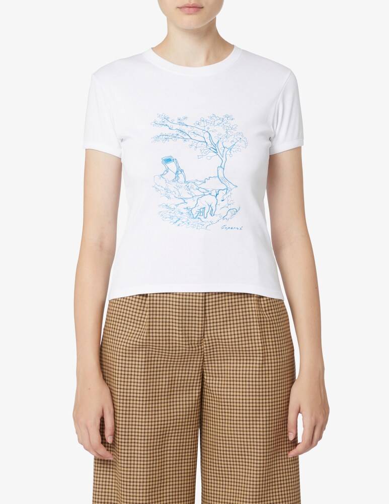 Coperni T-shirt toile de jouy