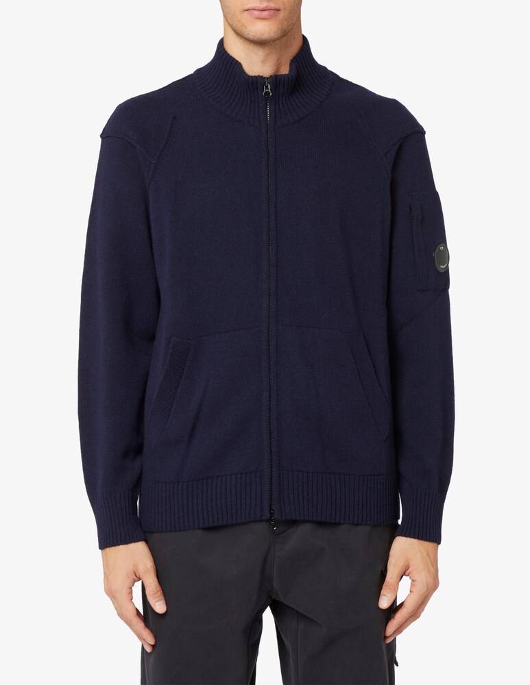 Cp Company Cardigan lens in lana d'agnello