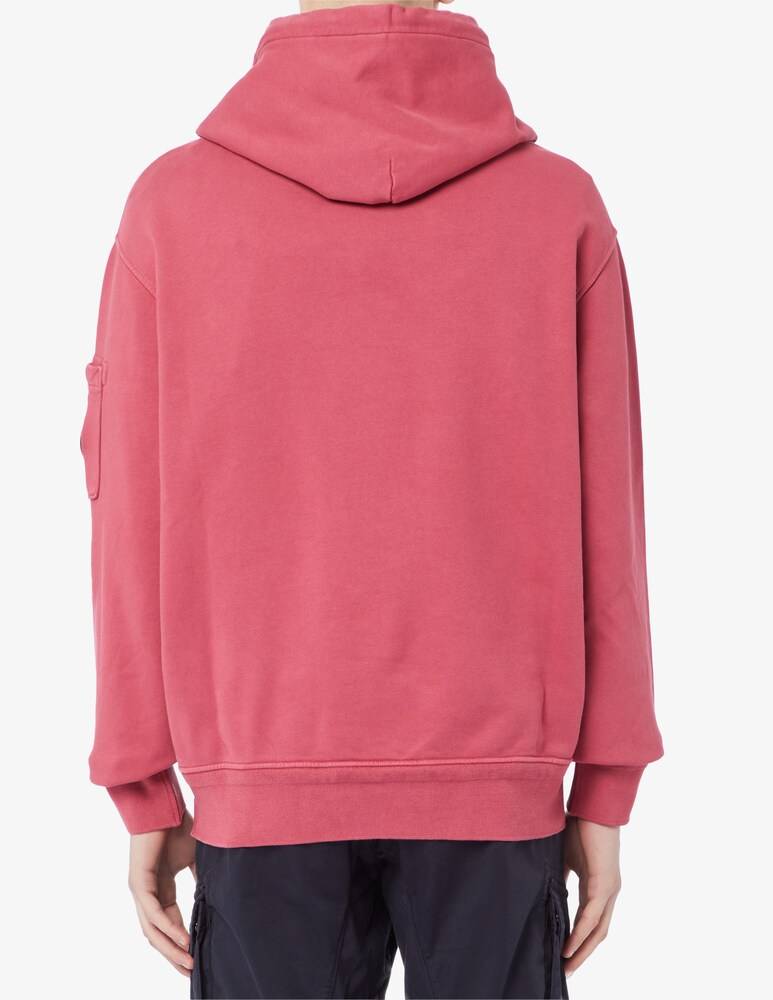 Cp Company Felpa Con Cappuccio Diagonal Lens