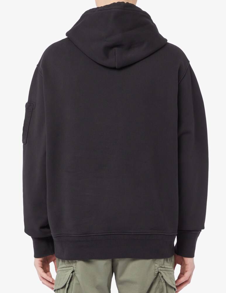 Cp Company Felpa Con Cappuccio Diagonal Lens