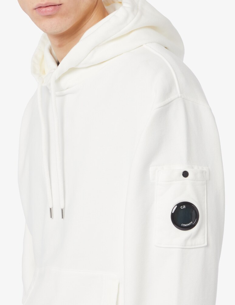 Cp Company Felpa Con Cappuccio Diagonal Lens