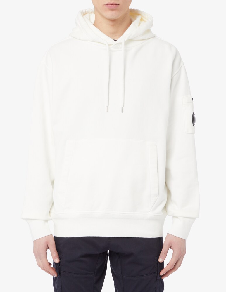 Cp Company Felpa con cappuccio diagonal lens