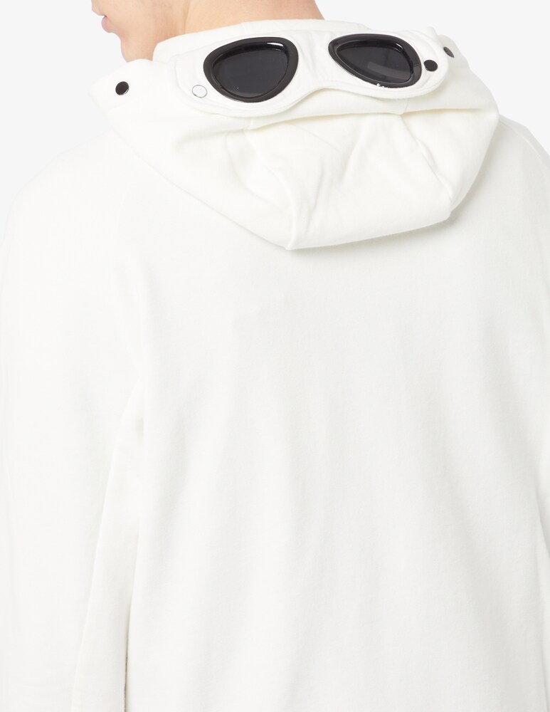Cp Company Felpa Con Cappuccio Diagonal Raised Goggle