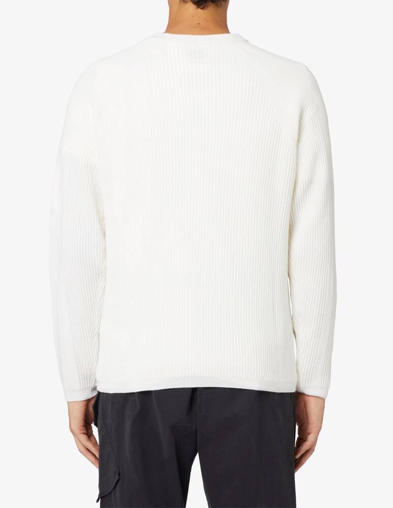 Cp Company Maglia A Costine Lens In Lana D'agnello