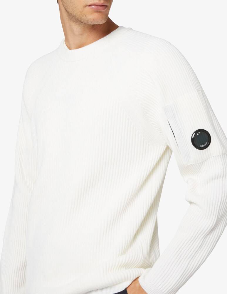 Cp Company Maglia A Costine Lens In Lana D'agnello
