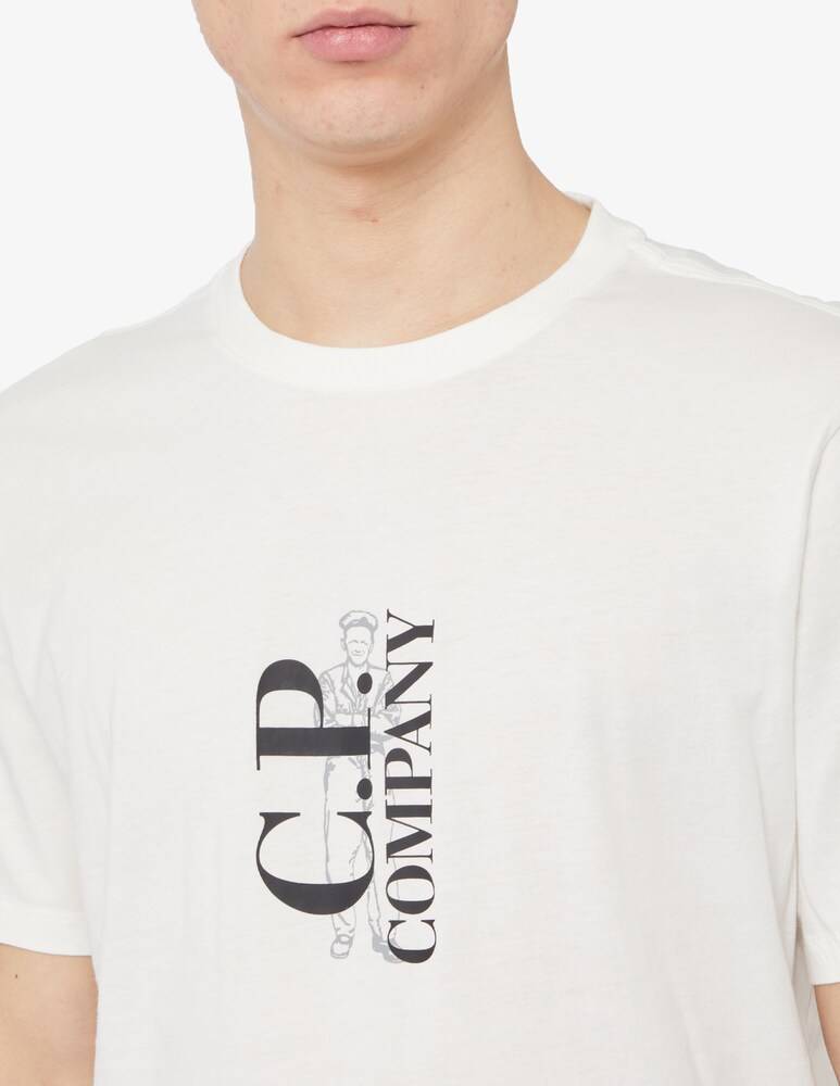 Cp Company Maglietta Sailor Retro Logo Fronte