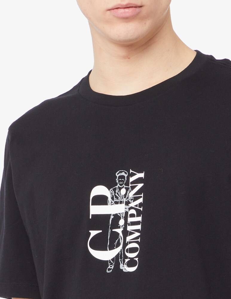 Cp Company Maglietta Sailor Retro Logo Fronte