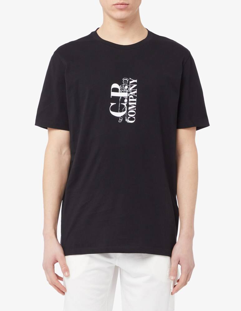 Cp Company Maglietta sailor retro logo fronte
