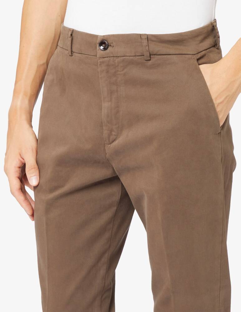 Cruna Pantaloni Brera Gabardina Slim