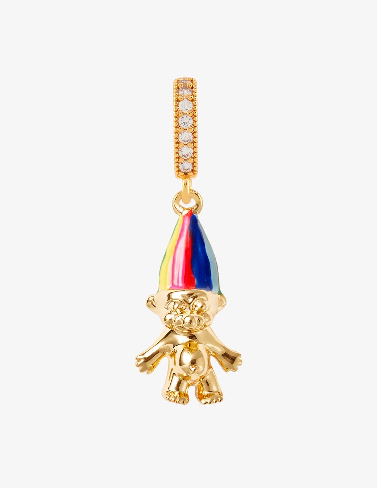 Crystal Haze Ciondolo Norwegian lucky troll - Oro