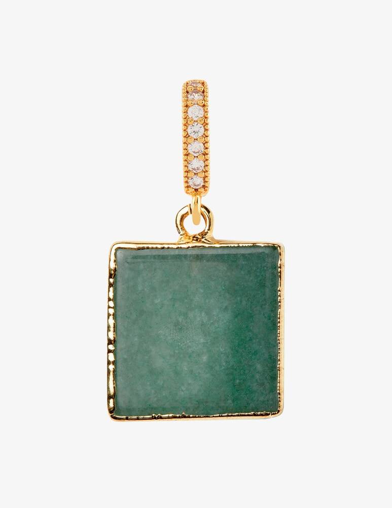 Crystal Haze Ciondolo pave Green quartz - Oro