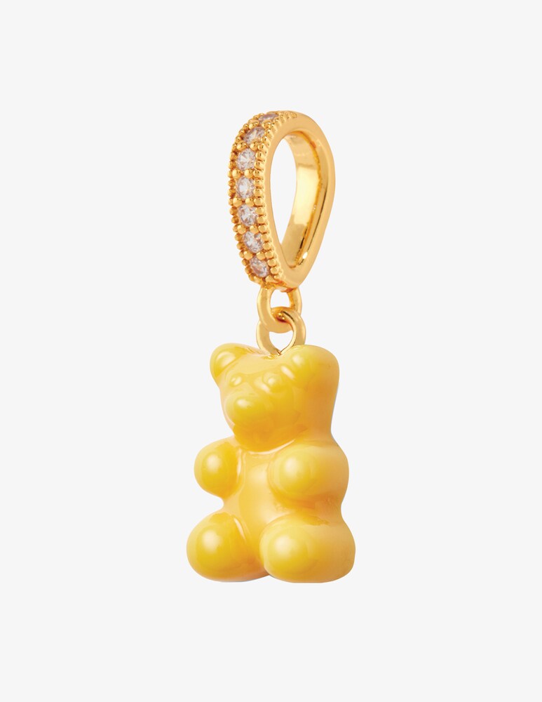 Crystal Haze Ciondolo Pave Nostalgia Bear - Giallo