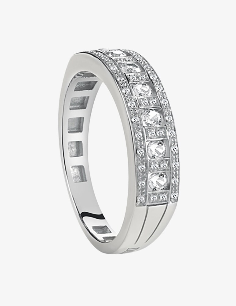 Damiani Anello Belle Époque con diamanti 0.42 Ct