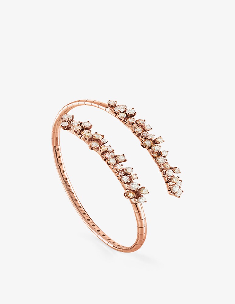 Damiani Bracciale Mimosa con diamanti marrone