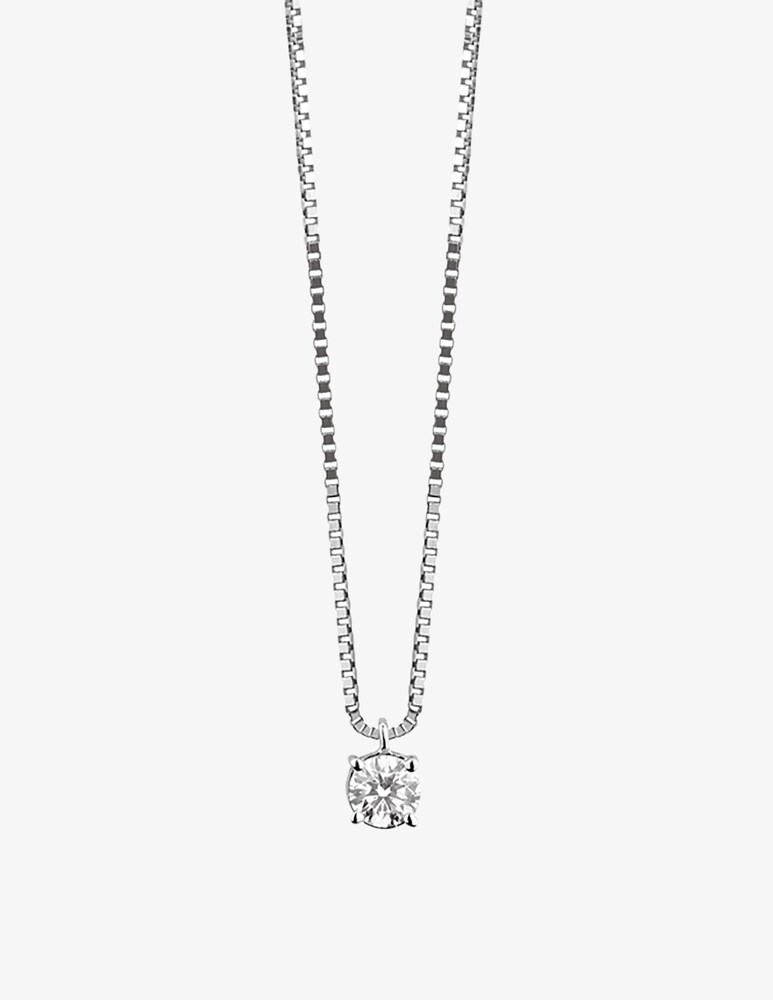 Damiani Collana Luce in oro bianco con diamante 0.18 Ct