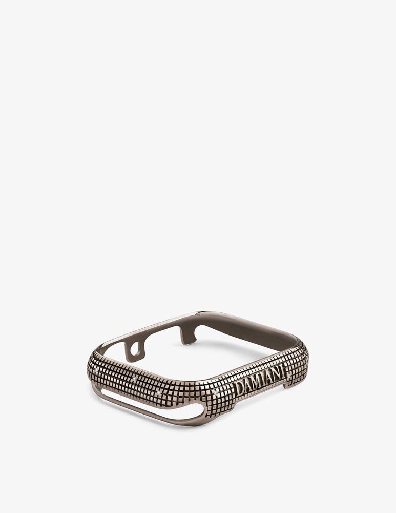 Damiani Cover Watch In Titanio Brunito Con Diamanti