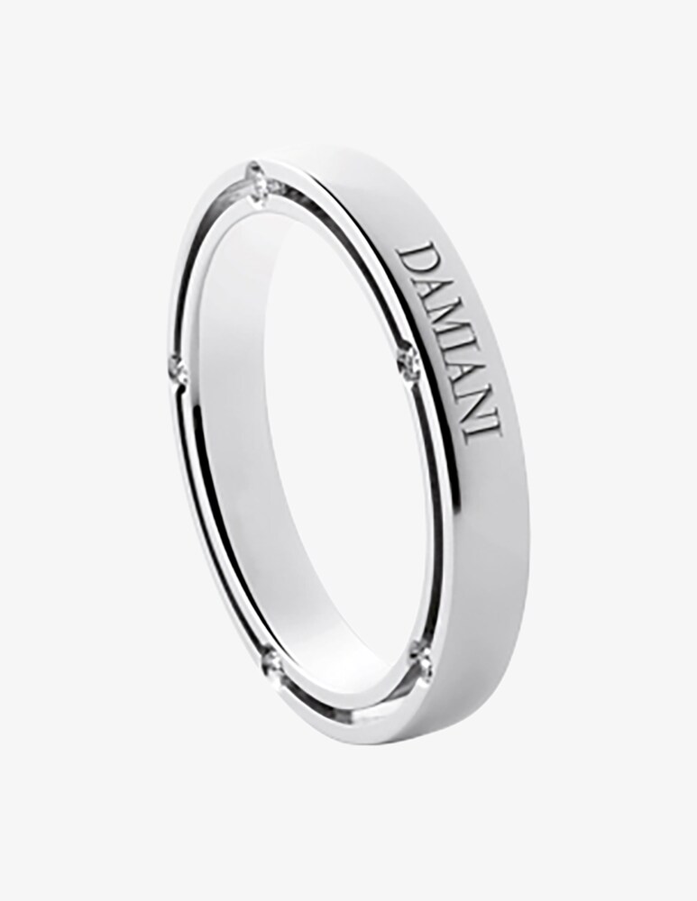 Damiani Fede nuziale D.Side con diamante 0.07 Ct