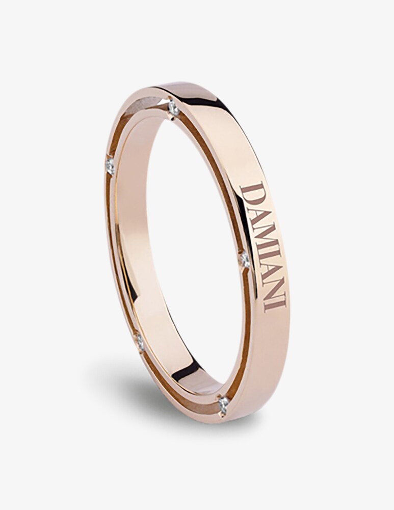 Damiani Fede nuziale D.Side con diamanti 0.07 Ct