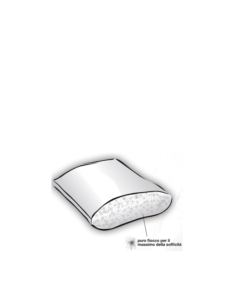 Daunenstep Guanciale Piuma Diamant Classic 50x80cm - Bianco