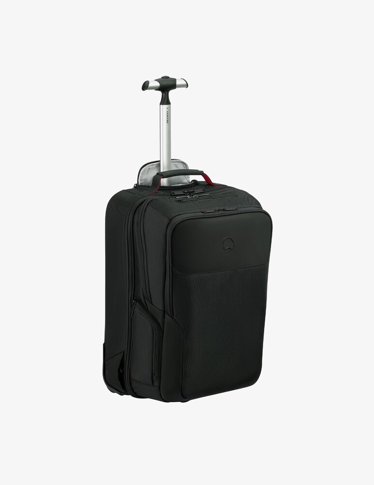 Delsey Parvis Plus Zaino Trolley Da Cabina A 2 Scomparti Pc 17'' - Nero