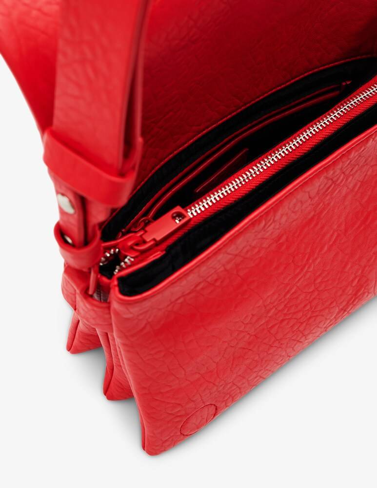 Desigual Borsa A Tracolla M Con Fiori Ricamati