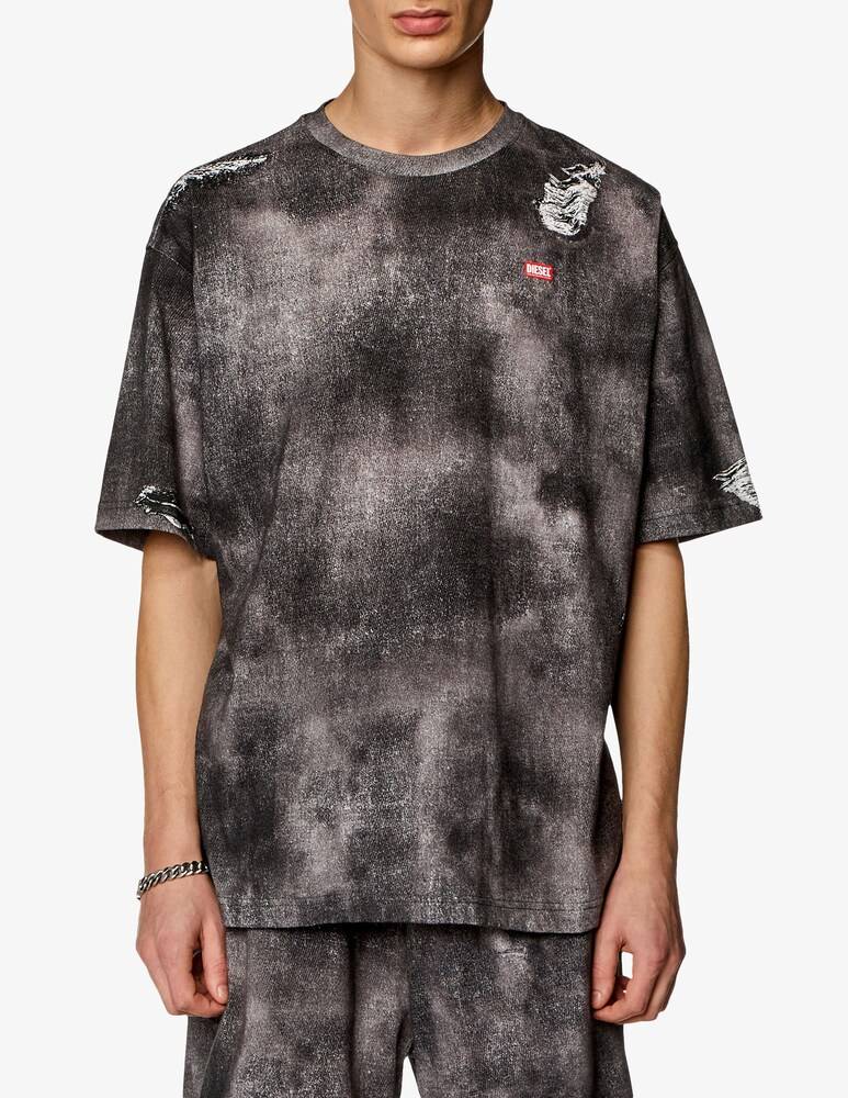 Diesel Maglietta wash stampa denim