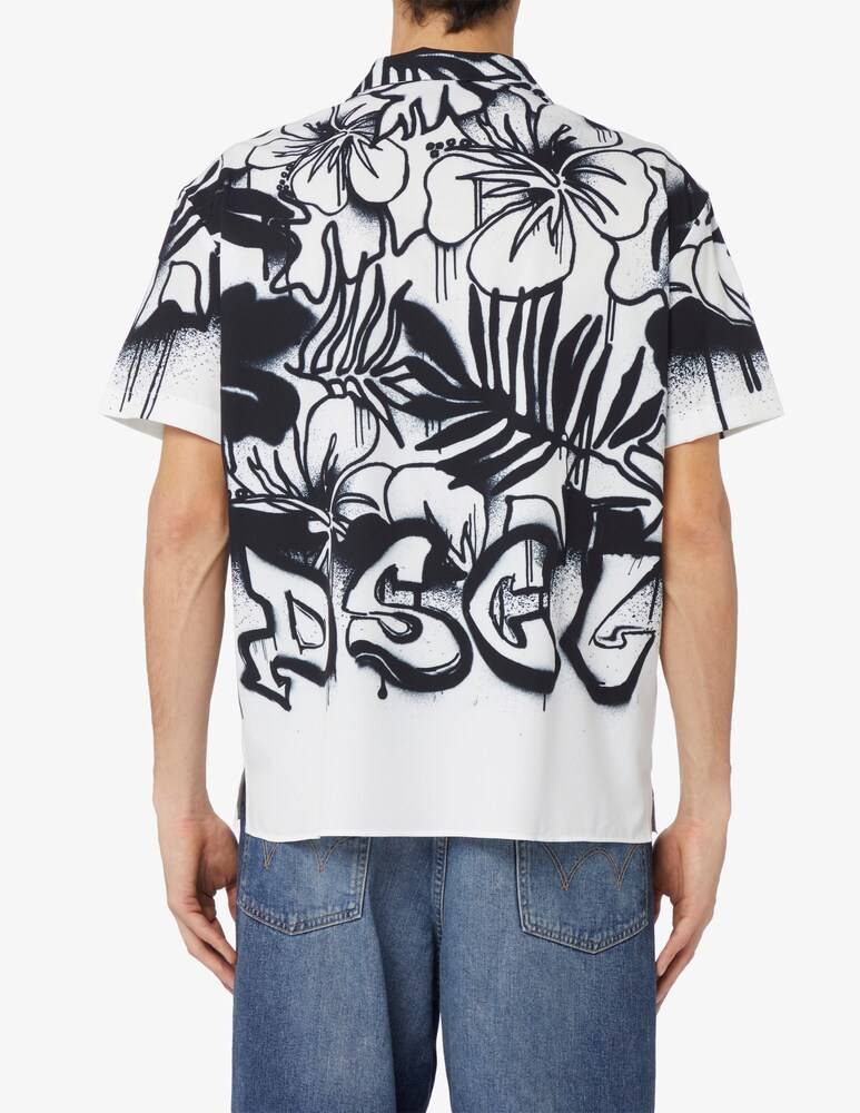 Disclaimer Camicia Maniche Corte Fiori