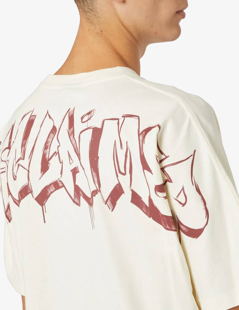 Disclaimer Maglietta Lettering Graffiti Back