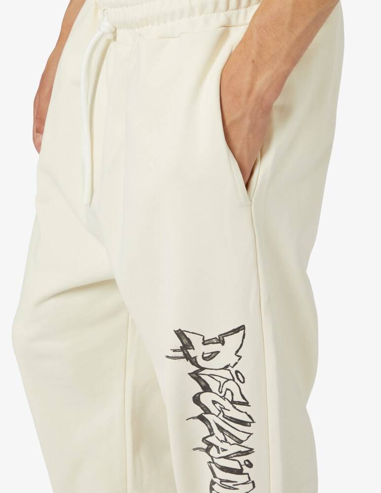 Disclaimer Pantalone Tuta Lettering Graffiti Lato