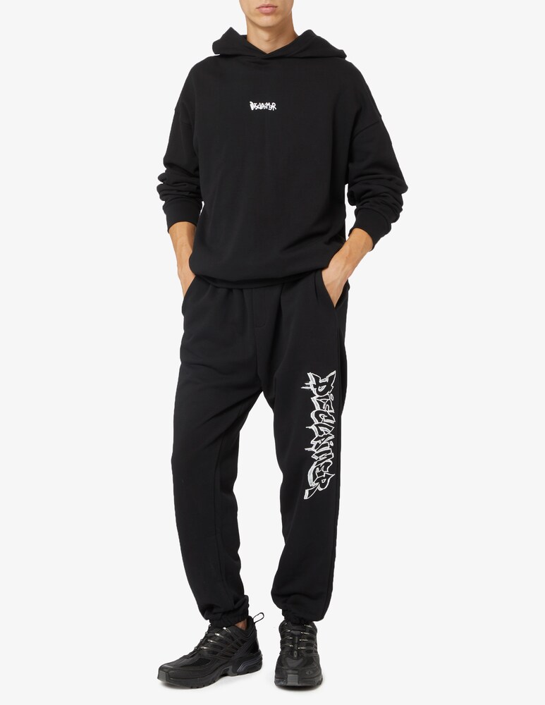 Disclaimer Pantalone Tuta Lettering Graffiti Lato