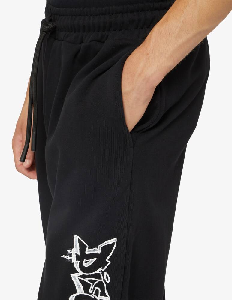 Disclaimer Pantalone Tuta Lettering Graffiti Lato