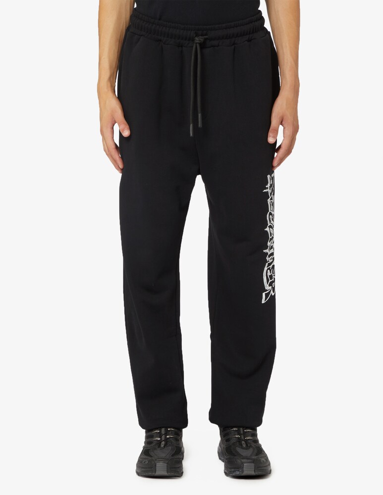 Disclaimer Pantalone tuta lettering graffiti lato