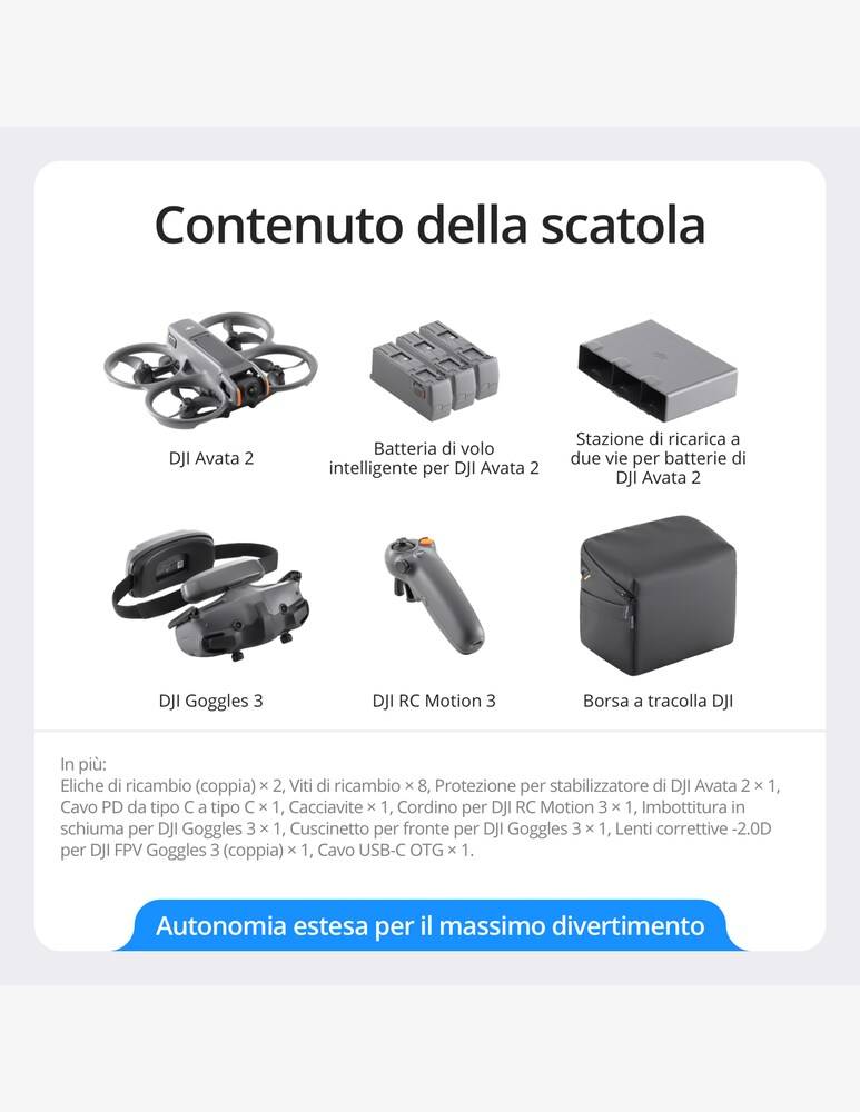 DJI Avata 2 Combo (3 Batterie)