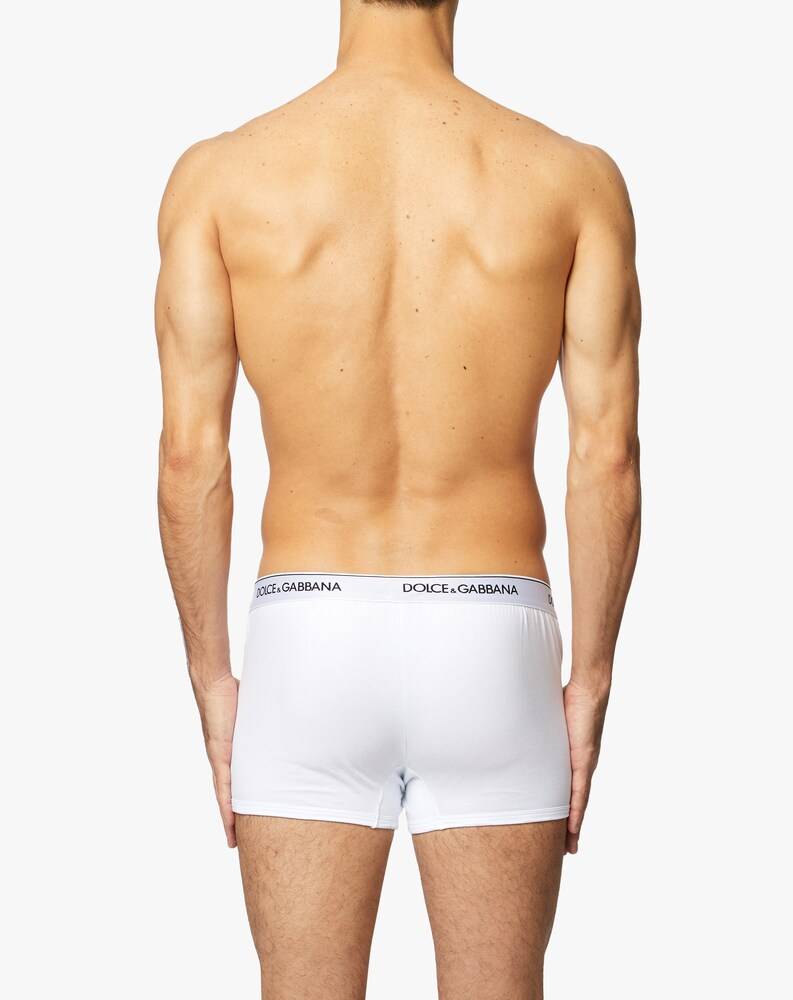 Dolce & Gabbana Set Di 2 Boxer In Cotone Stretch