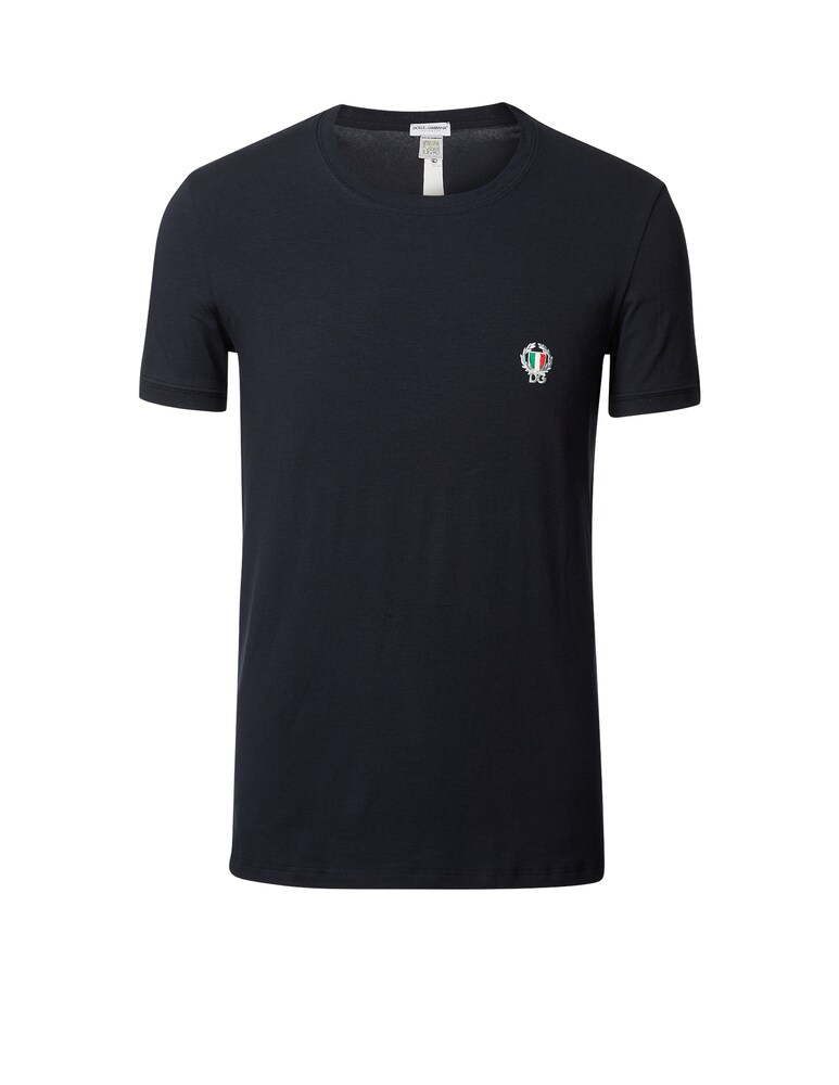 Dolce & Gabbana T-shirt girocollo in cotone stretch