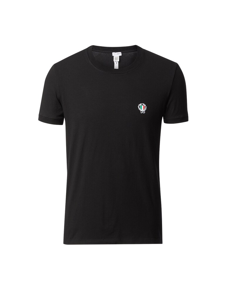 Dolce & Gabbana T-shirt girocollo in cotone stretch