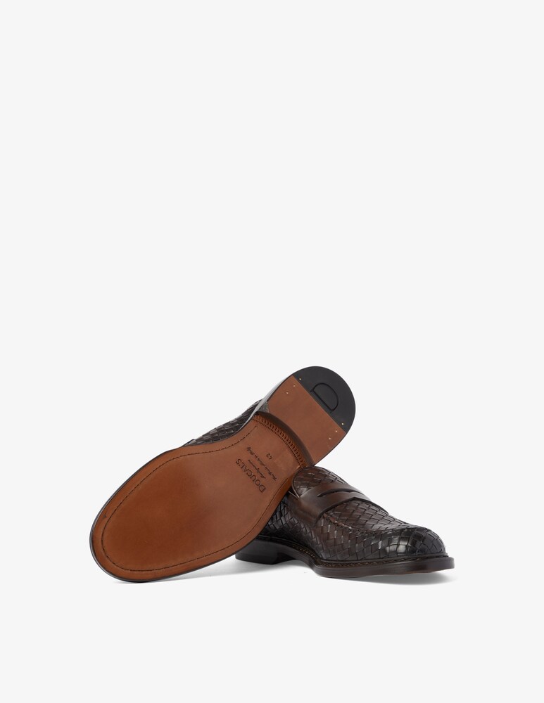 Doucal's Mocassini Penny Intreccio Straw