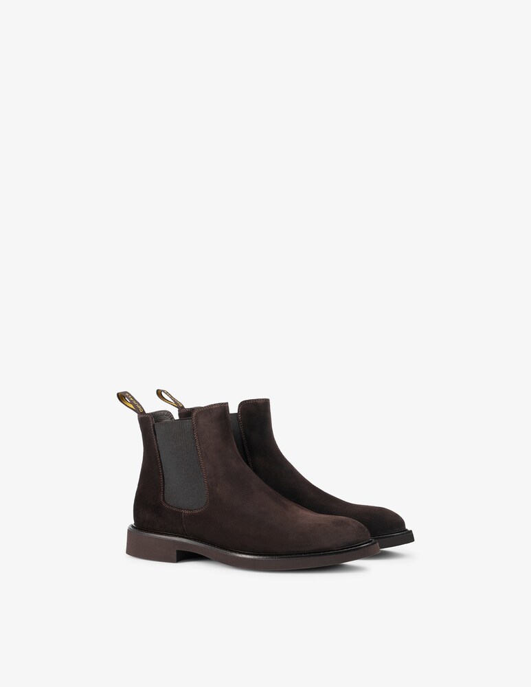 Doucal's Stivaletti Chelsea In Visone Suede