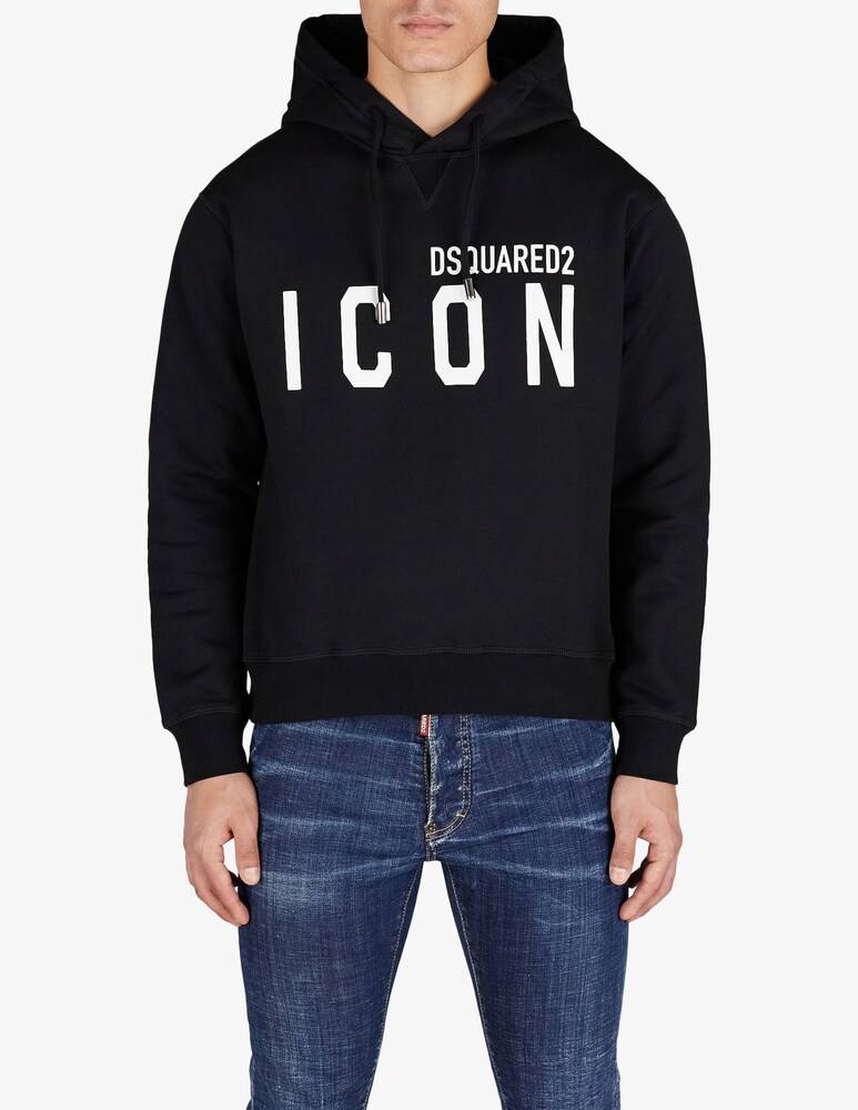 Dsquared2 Felpa con cappuccio icon logo grande