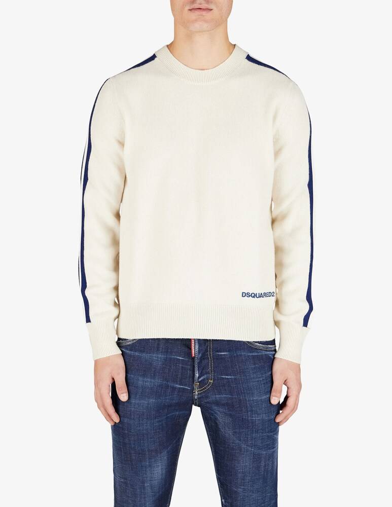 Dsquared2 Maglione bande blu