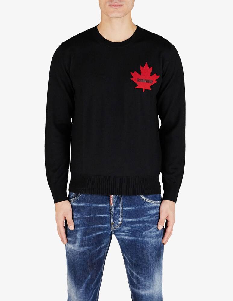Dsquared2 Maglione con foglia