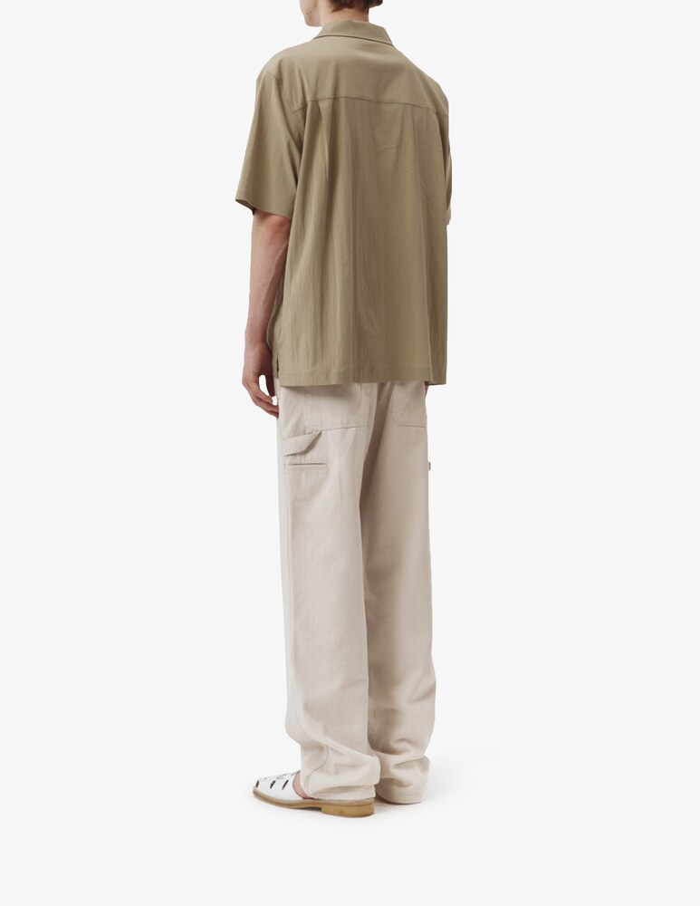 Dunst Camicia Maniche Corte Out-pocket Open Collar