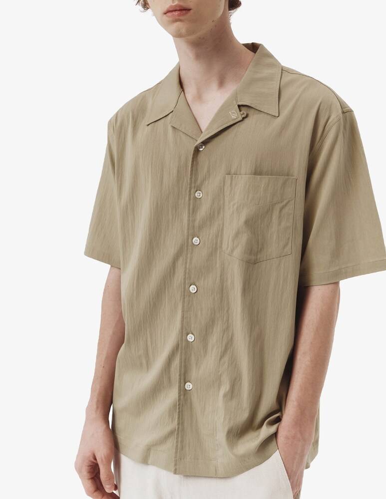 Dunst Camicia Maniche Corte Out-pocket Open Collar