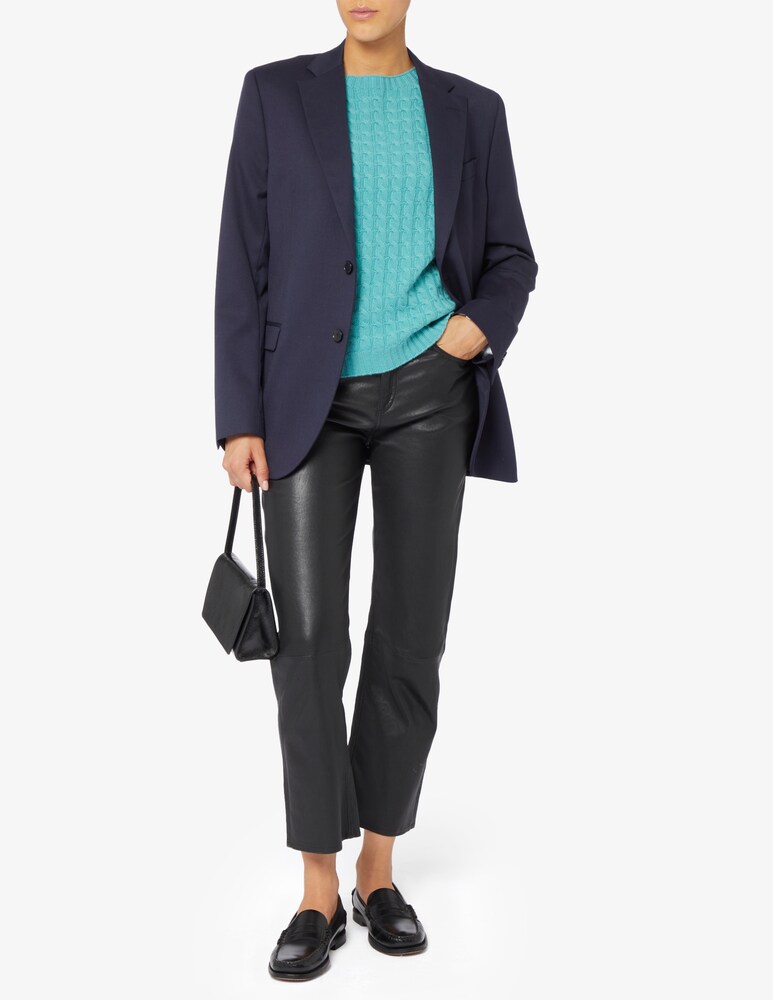 Elizabeth Ascot Maglione Scollo A Barca Con Treccia