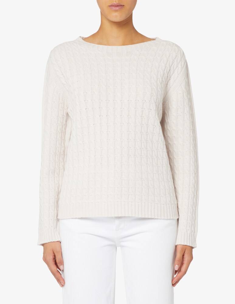 Elizabeth Ascot Maglione scollo a barca con treccia